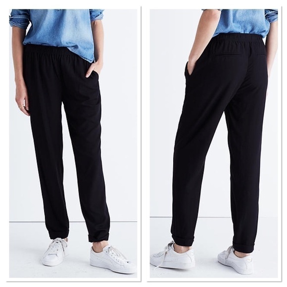 Madewell Black Track Trousers f5714 - Picture 3 of 7